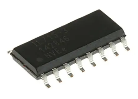 Produktfoto 1 von NVE Digital-Isolator, 4-Kanal 110 Mbit/s, 2.5 kVrms 5.5V, SOIC 7 V 20 μA 8