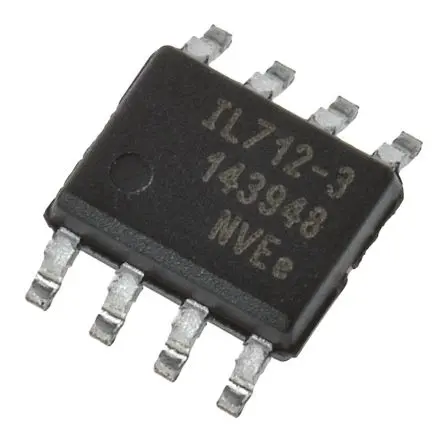Produktfoto 1 von NVE Digital-Isolator, 2-Kanal 110 Mbit/s, 2.5 kVrms 5.5V, SOIC 7 V 3 mA 8