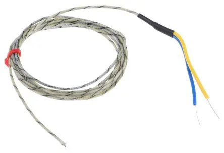 Produktfoto 1 von RS PRO RS130/0816 Glasfaser Thermoelement mit offener Messstelle Typ J, Ø 1 mm x 2 m 60 °C → 350 °C