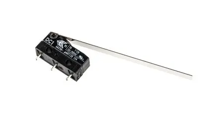 Produktfoto 1 von ZF Mikroschalter Scharnierhebel lang-Betätiger Lot, 1-poliger Umschalter, 250 V ac, 6A IP6K7 200N -40 °C - 120 °C