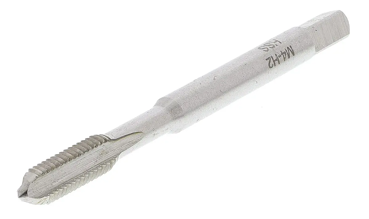 Produktfoto 1 von RS PRO Gewindebohrer Satz HSS Hand, Metrisch Gerade Nut, Rechtsgewinde, 2-teilig M4