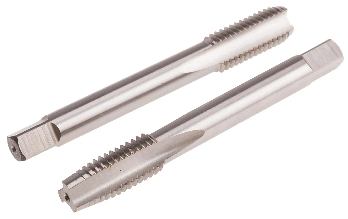 Produktfoto 1 von RS PRO Gewindebohrer Satz HSS Hand, Metrisch Gerade Nut, Rechtsgewinde, 2-teilig M10