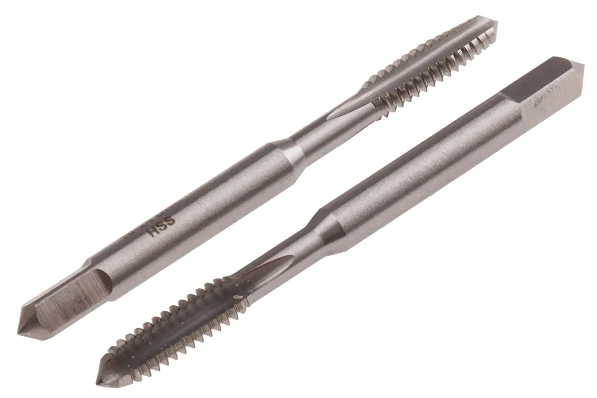 Produktfoto 1 von RS PRO Gewindebohrer Satz HSS Hand, UNC Gerade Nut, Rechtsgewinde, 2-teilig 10 UNC