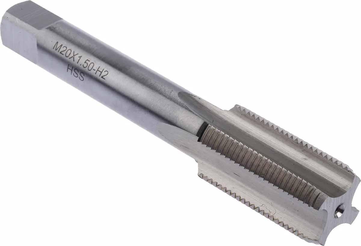 Produktfoto 1 von RS PRO Gewindebohrer Satz HSS Hand, Metrisch Gerade Nut, Rechtsgewinde, 2-teilig M20