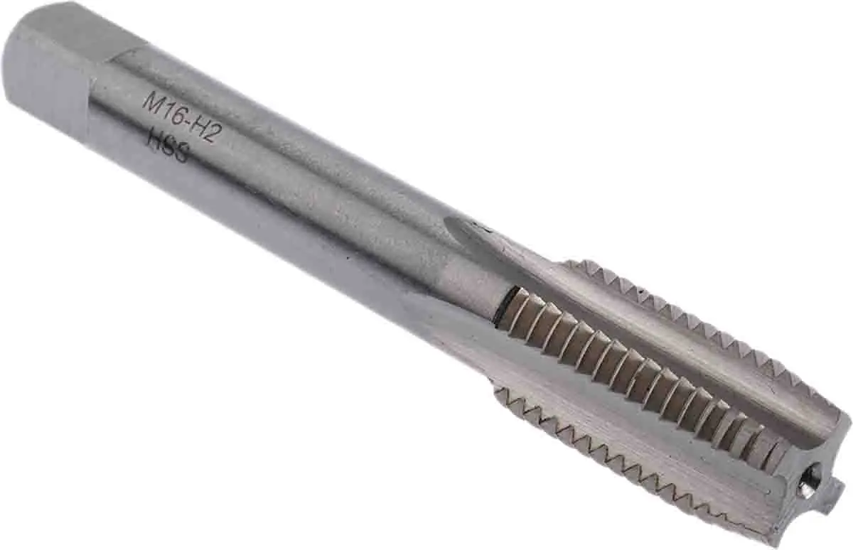 Produktfoto 1 von RS PRO Gewindebohrer HSS Hand, Metrisch Gerade Nut, Rechtsgewinde, 1-teilig M16