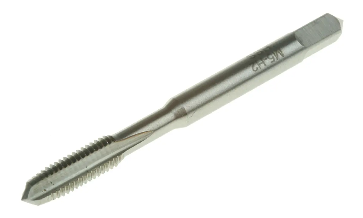 Produktfoto 1 von RS PRO Gewindebohrer HSS Hand, Metrisch Gerade Nut, Rechtsgewinde, 1-teilig M5