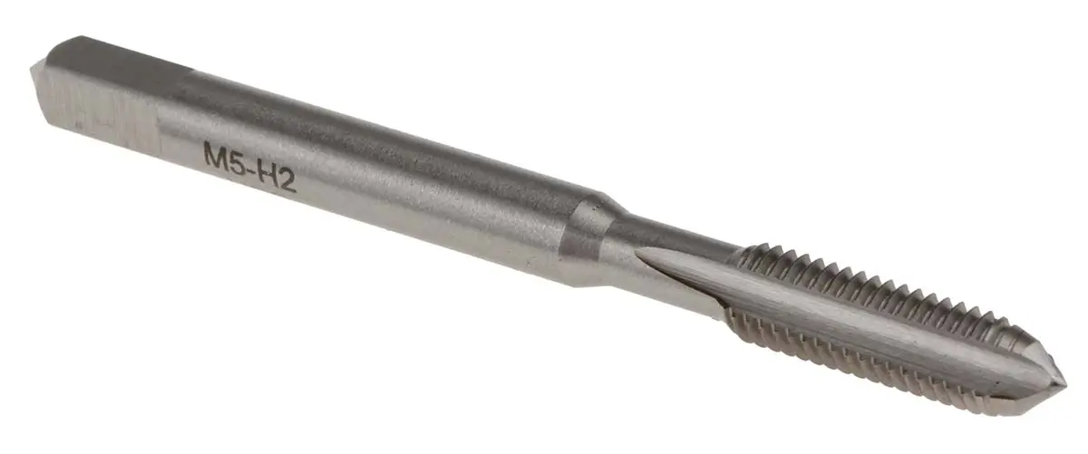 Produktfoto 1 von RS PRO Gewindebohrer HSS Hand, Metrisch, Rechtsgewinde, 1-teilig M5