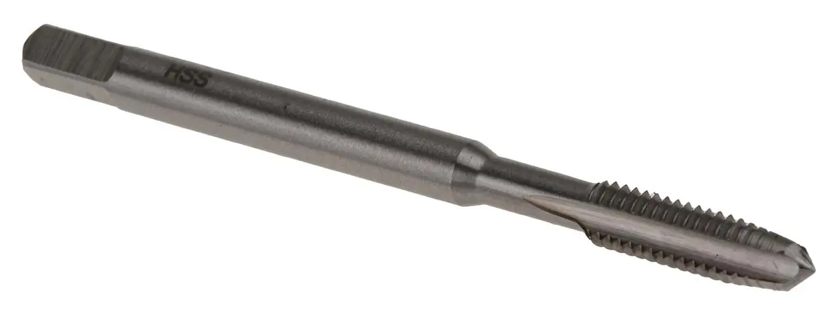 Produktfoto 1 von RS PRO Gewindebohrer HSS Hand, Metrisch Gerade Rille, zweite, Rechtsgewinde, 1-teilig M4