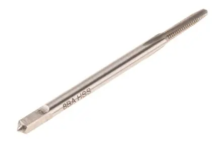Produktfoto 1 von RS PRO Gewindebohrer Satz HSS Hand, BA Gerade Nut, Rechtsgewinde, 2-teilig 8 BA
