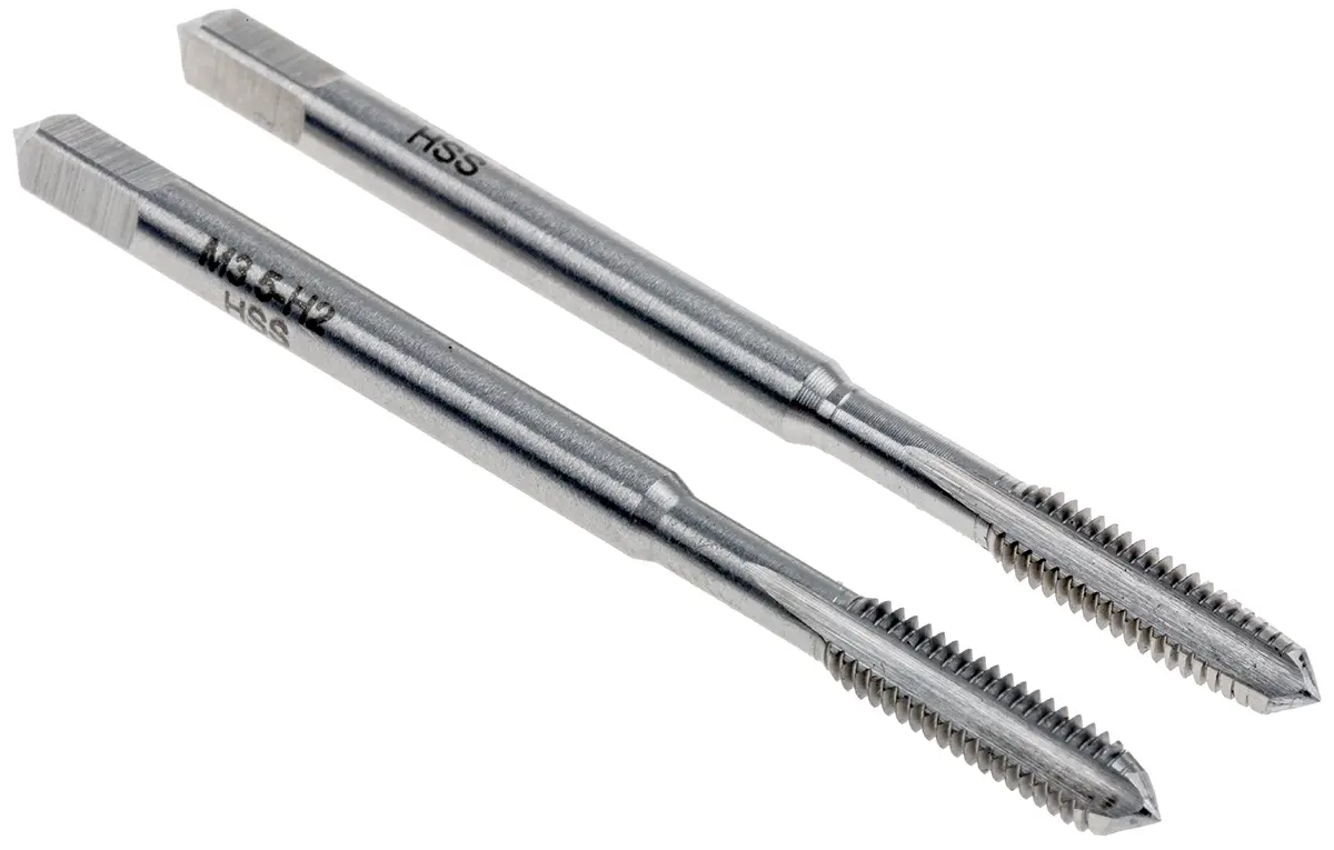 RS PRO Gewindebohrer Satz HSS Hand, Metrisch Gerade Nut, Rechtsgewinde, 2-teilig 3.5