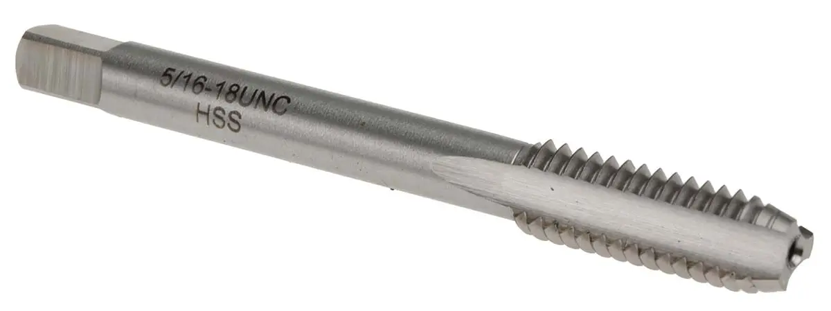 Produktfoto 1 von RS PRO Gewindebohrer Satz HSS Hand, UNC Gerade Nut, Rechtsgewinde, 2-teilig 5/16 UNC