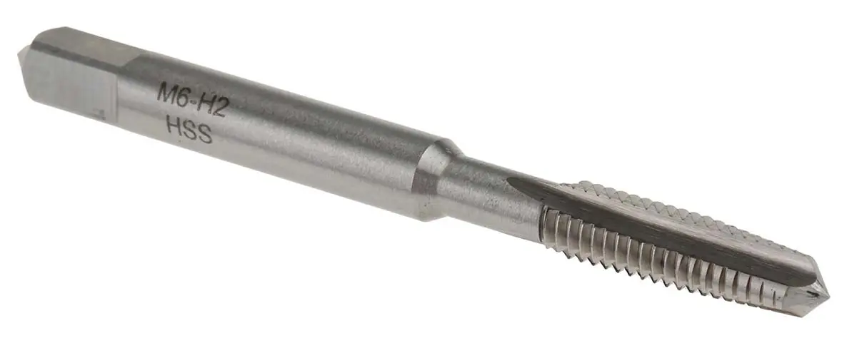 Produktfoto 1 von RS PRO Gewindebohrer HSS Hand, Metrisch, Rechtsgewinde, 1-teilig M6