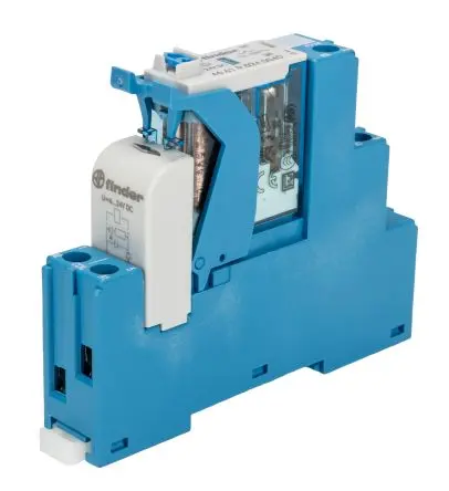Produktfoto 1 von Finder 4C Interface Relais 24V dc, 1-poliger Umschalter DIN-Hutschiene 20mA