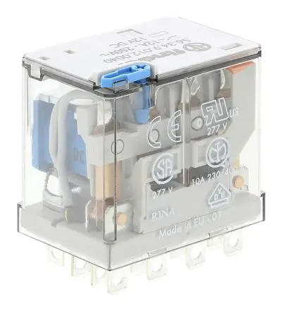 Produktfoto 1 von Finder 56 Leistungsrelais 12V dc Spule 4-poliger Schließer 12A 123 Ω 1 W