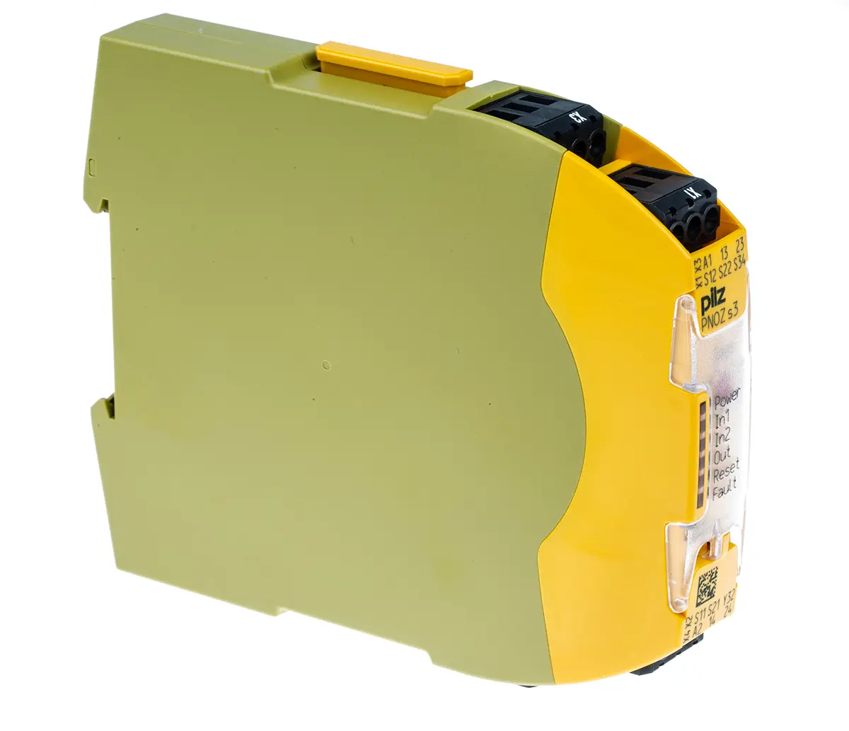 Pilz PNOZ s3 Sicherheitsrelais, 24V dc, 2-Kanal, 2 Sicherheitskontakte Not-Aus, 4 ISO 13849-1, Automatisch, Manuell,