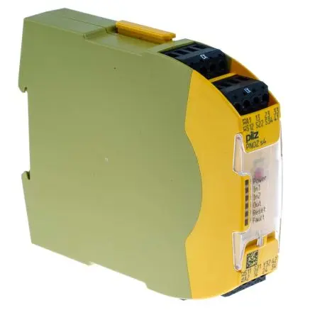 Produktfoto 1 von Pilz PNOZ s4 Sicherheitsrelais 24V dc, 3 Sicherheitskontakte, 1 Hilfsschalter EN 60947-5-1, VDE 0113-1, EN 60204-1 SIL