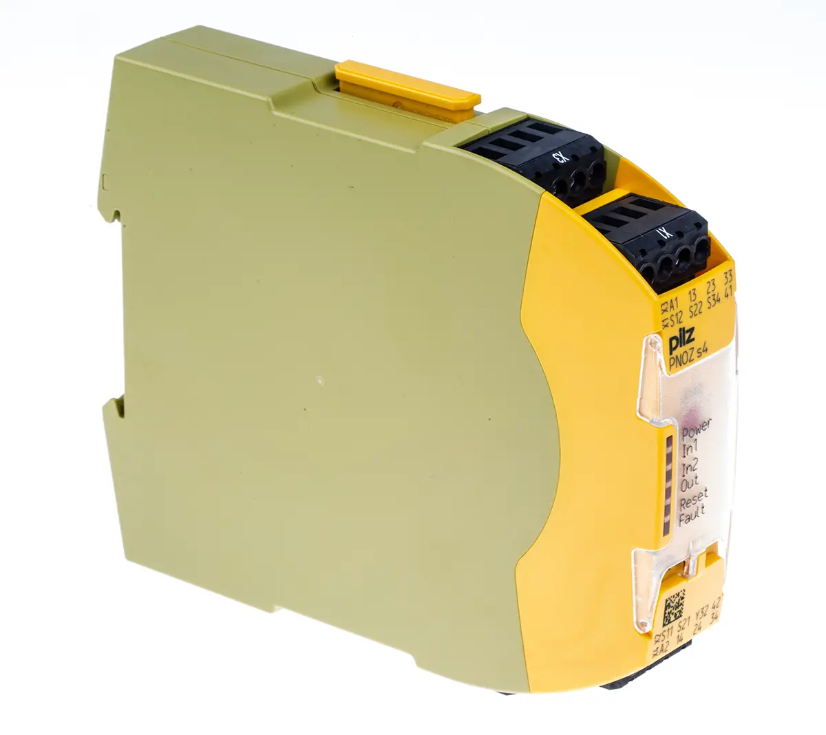 Produktfoto 1 von Pilz PNOZ s4 Sicherheitsrelais, 48 → 240V ac/dc, 2-Kanal, 3 Sicherheitskontakte Not-Aus, 1 Hilfsschalter, 4 ISO