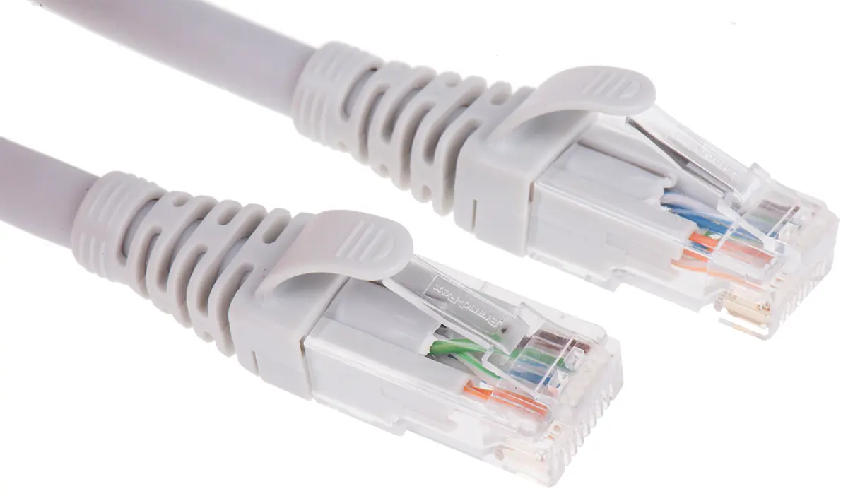 Produktfoto 1 von Brand-Rex Kat. 6 Ethernet-Kabel, 1 m, Grau Ungeschirmt Geschirmt, Raucharm halogenfrei