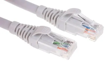 Produktfoto 1 von Brand-Rex Kat. 6 Ethernet-Kabel, 1 m, Grau Ungeschirmt Geschirmt, Raucharm halogenfrei