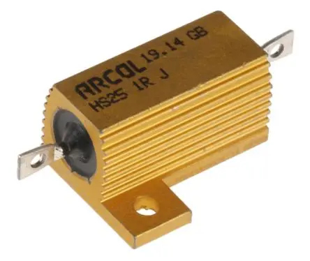 Arcol HS25 Aluminium Widerstand zur Chassismontage 1 Ω ±5 % / 25 W, Aluminium Axial → 200 °C