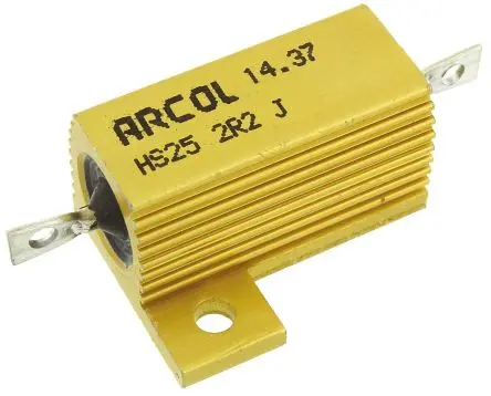 Arcol HS25 Aluminium Widerstand zur Chassismontage 2.2 Ω ±5 % / 25 W, Aluminium Axial → 200 °C