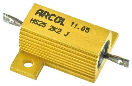 Arcol HS25 Aluminium Widerstand zur Chassismontage 2.2 kΩ ±5 % / 25 W, Aluminium Axial → 200 °C