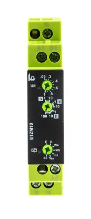 Produktfoto 1 von Tele E1ZM10 Zeitrelais, DIN-Hutschiene 240 V dc 12V ac, 240 V ac, 0.05 s to 100 h, 1 Kont. Multifunktion, 1-poliger