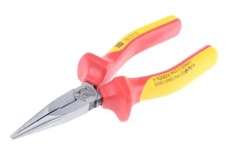 RS PRO Spitzzange Glatt 160mm VDE 1000V zugelassen