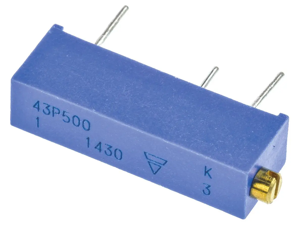 Produktfoto 1 von Vishay 43P 20-Gang Trimmpotenziometer, 50Ω ±10% 1/2W
