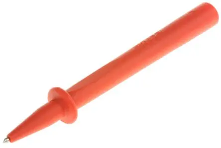 Produktfoto 1 von Staubli Federbelastet 4 mm Prüfspitze Rot, Edelstahl Spitze 2 mm, 1kV 1A