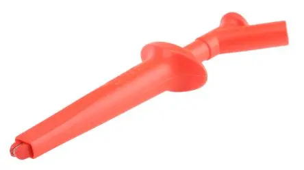 Produktfoto 1 von Staubli Vernickelte 20 mm Krokodilklemme, Rot, 20A Thermoplastisches Elastomer Isoliert