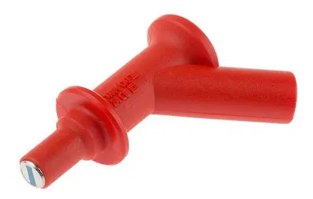 Produktfoto 1 von Staubli Prüfsteckverbinder-Adapter Rot Stahl Nickel 1kV