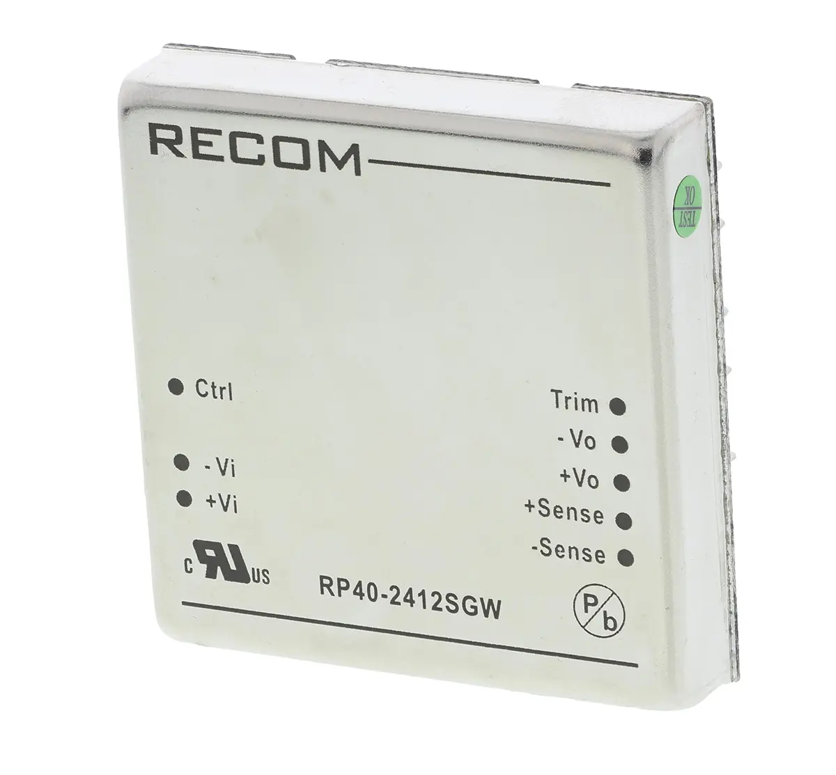Recom RP40 GW DC/DC-Wandler 40W 24 V dc IN, 12V dc OUT / 3.33A Durchsteckmontage 1.6kV dc isoliert
