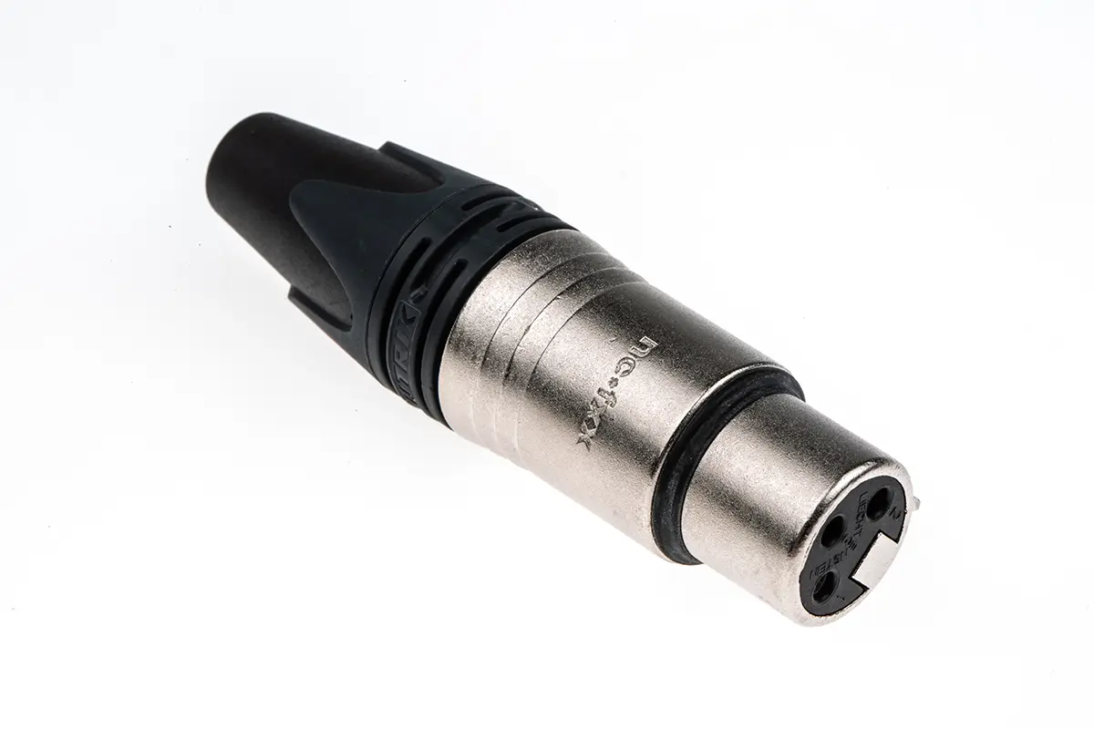 Produktfoto 1 von Neutrik Gerade 3-polig Kabel Buchse Silber XLR-Steckverbinder, 50 V