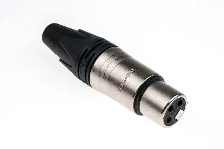 Produktfoto 1 von Neutrik Gerade 3-polig Kabel Buchse Silber XLR-Steckverbinder, 50V
