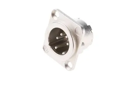 Produktfoto 1 von Neutrik Gerade 4-polig Panel Stecker Silber auf Nickel XLR-Steckverbinder, 50V