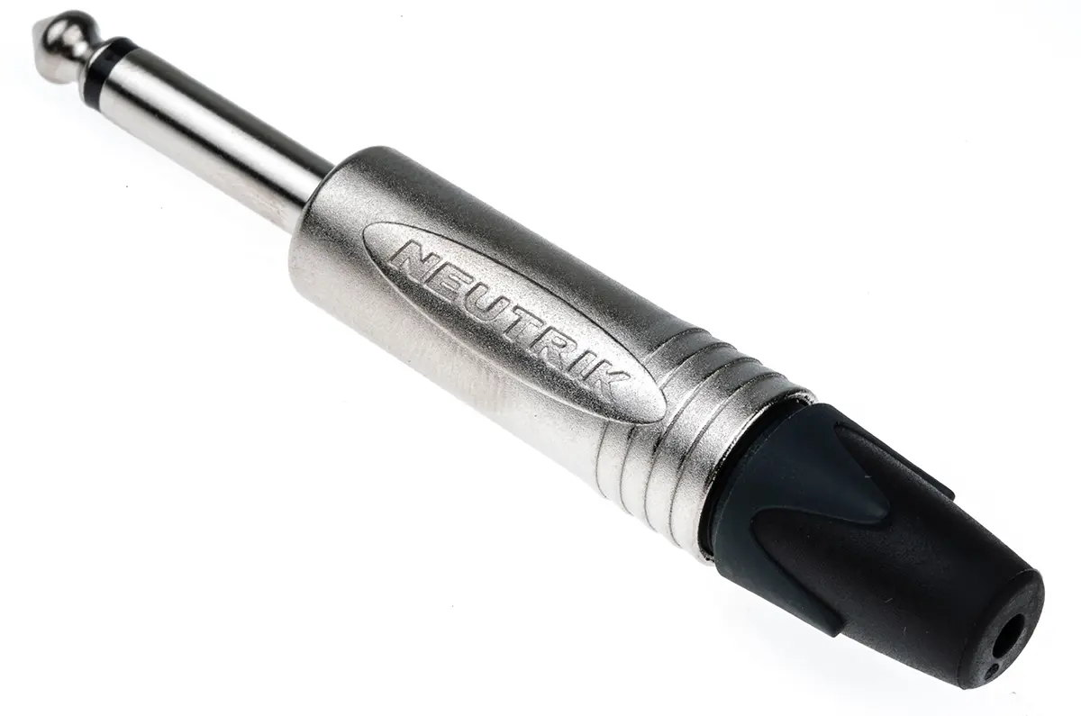 Produktfoto 1 von Neutrik Klinkenstecker 6.35 mm Gerade Kabel Stecker 2 S/W 15A Lot