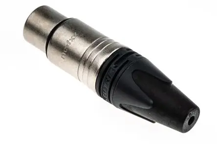 Produktfoto 1 von Neutrik Gerade 4-polig Kabel Buchse Silber auf Nickel XLR-Steckverbinder, 50V