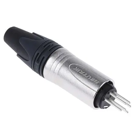 Produktfoto 1 von Neutrik Gerade 6-polig Kabel Stecker Silber auf Nickel XLR-Steckverbinder, 50V