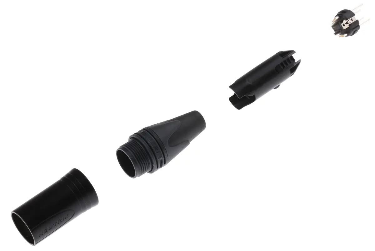 Produktfoto 1 von Neutrik Gerade 4-polig Kabel Stecker Silber auf Nickel XLR-Steckverbinder, 50 V