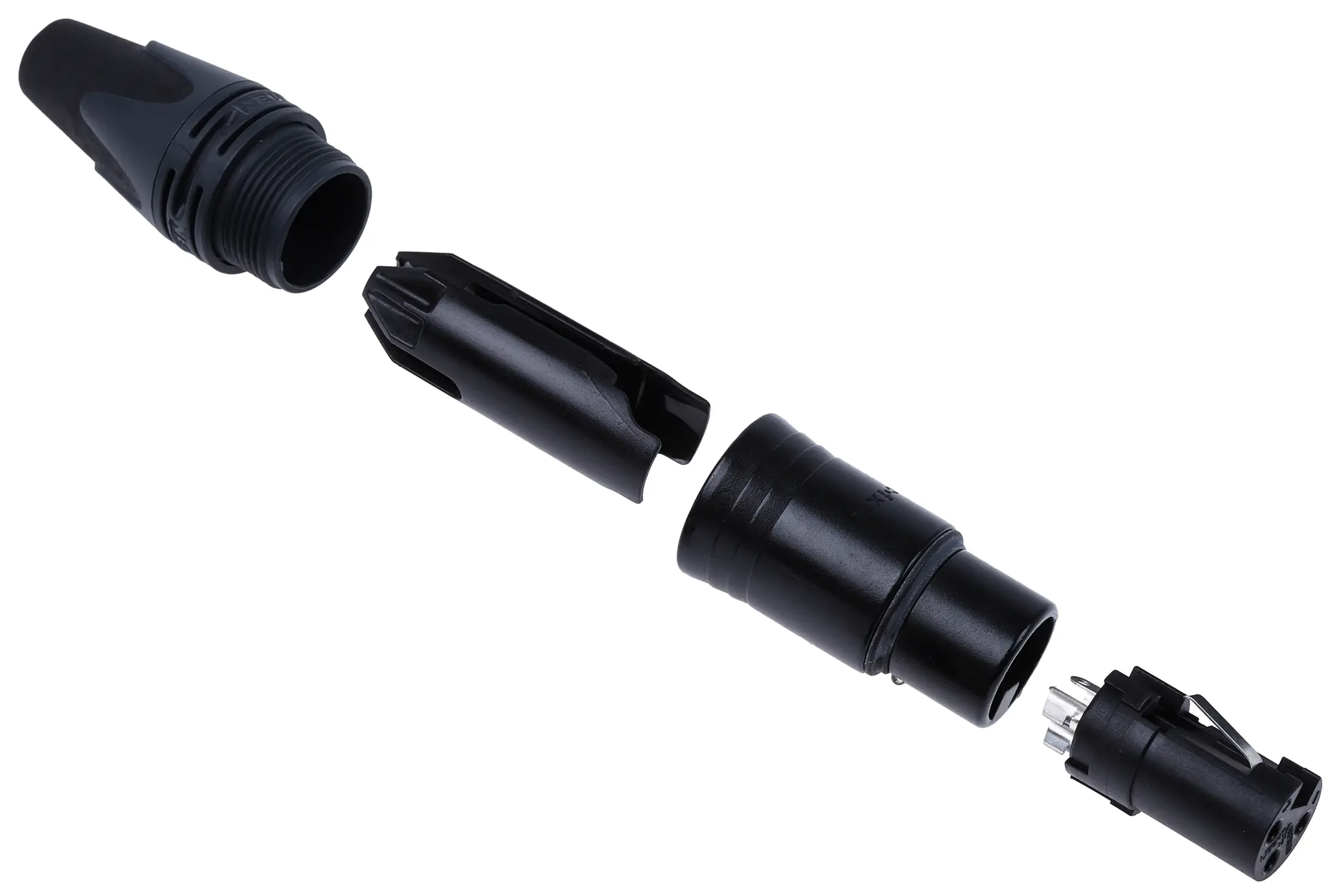 Produktfoto 1 von Neutrik Gerade 3-polig Kabel Buchse Silber XLR-Steckverbinder, 50 V