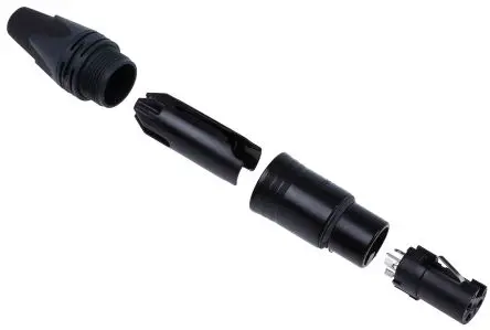 Produktfoto 1 von Neutrik Gerade 3-polig Kabel Buchse Silber XLR-Steckverbinder, 50V