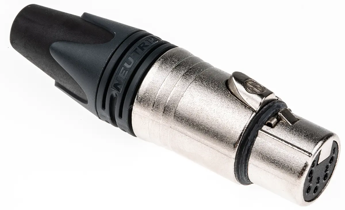 Produktfoto 1 von Neutrik Gerade 5-polig Kabel Buchse Silber auf Nickel XLR-Steckverbinder, 50 V ac