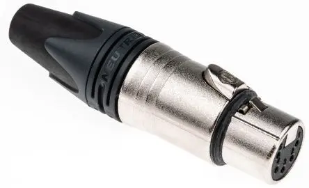 Produktfoto 1 von Neutrik Gerade 5-polig Kabel Buchse Silber auf Nickel XLR-Steckverbinder, 50V ac