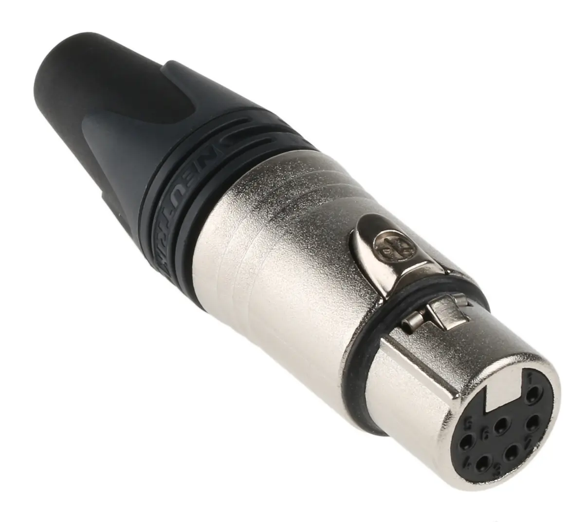 Produktfoto 1 von Neutrik Gerade 6-polig Kabel Buchse Silber auf Nickel XLR-Steckverbinder, 50 V