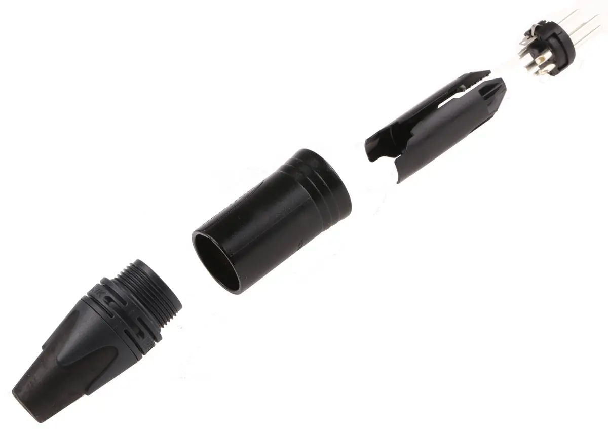 Produktfoto 1 von Neutrik Gerade 5-polig Kabel Stecker Silber auf Nickel XLR-Steckverbinder, 50 V