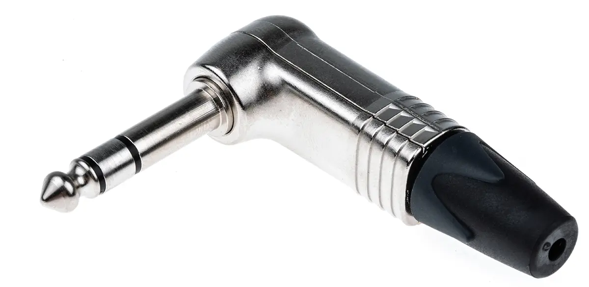 Produktfoto 1 von Neutrik Klinkenstecker 6.35 mm gewinkelt Kabel Stecker 3 Stereo 3A Lot