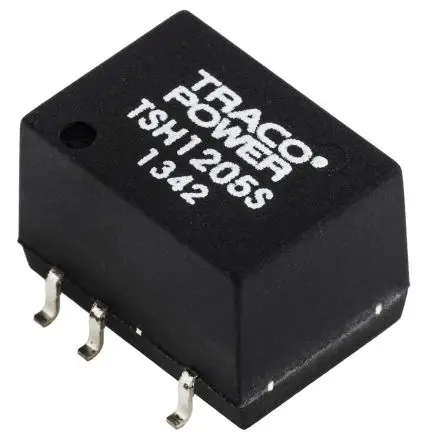 Produktfoto 1 von TRACOPOWER TSH DC/DC Konverter, 5V dc OUT 400 mA Oberfläche 12V dc 1 kV dc 2 W -40 °C 85 °C