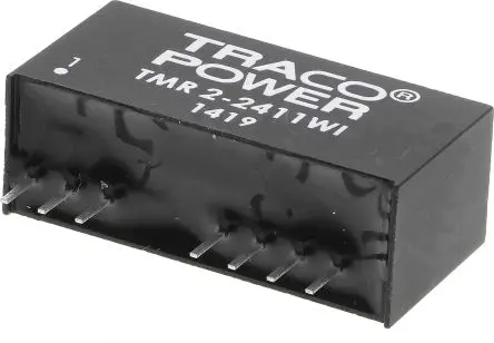 TRACOPOWER TMR 2WI DC/DC Konverter, 5V dc OUT 400 mA Leiterplattenmontage 36V dc 1.5 kV dc 2 W -40 °C 85 °C