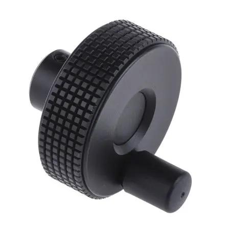 Produktfoto 1 von Elesa Handrad, Rad ø 60 mm, 8 mm, 22 mm Gebohrte Nabe, Rad Mat. Technopolymer, Schwarz